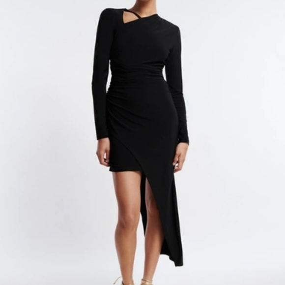 BCBGMAXAZRIA  Asymmetrical Mini Dress. - Picture 1 of 13